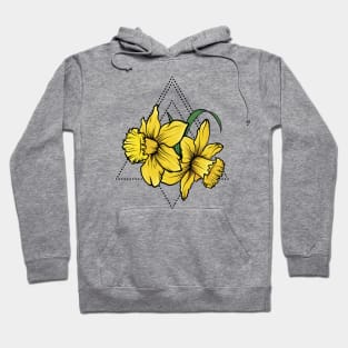 Daffodil Flora Dotted Triangle Diamond Hoodie